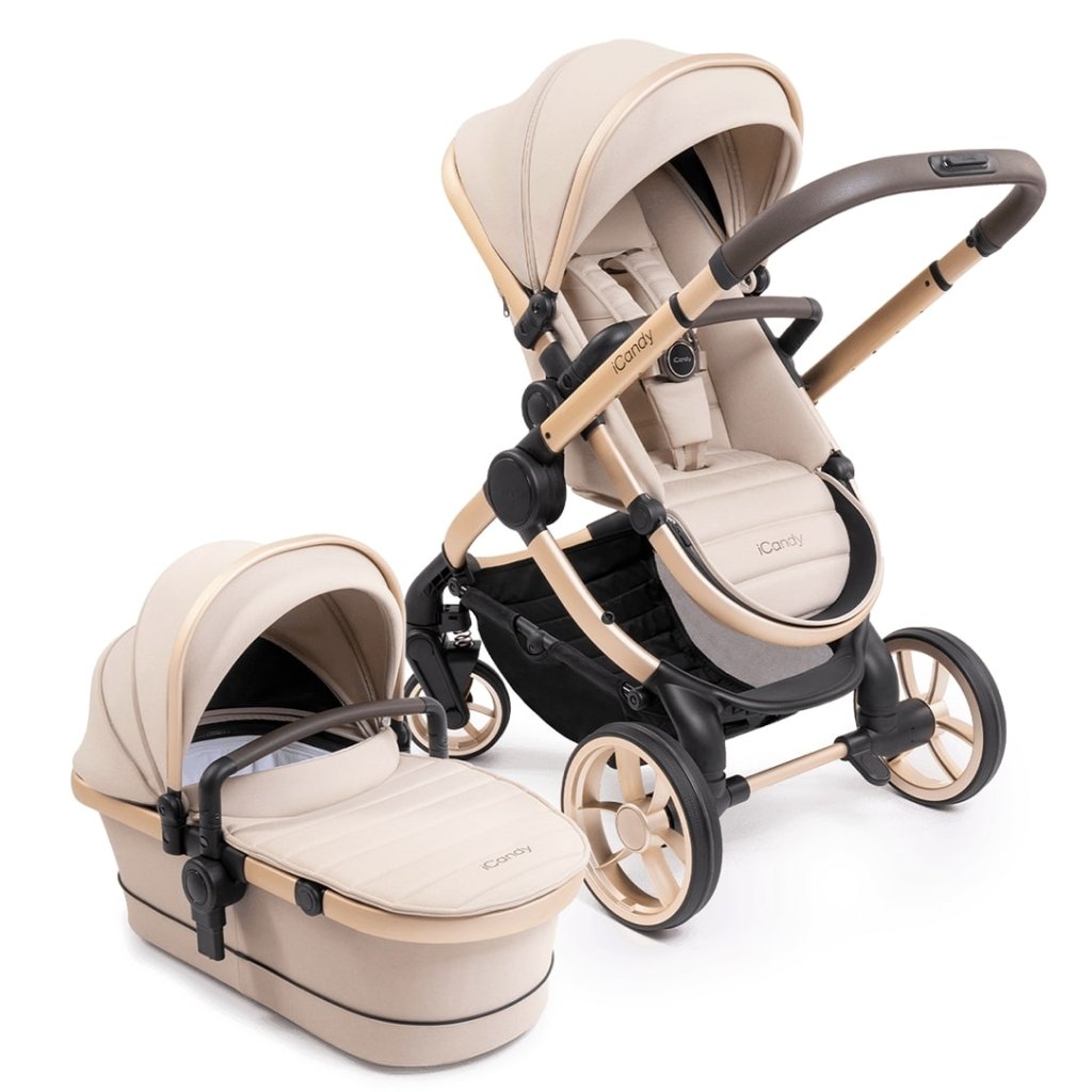 Bambinista-ICANDY-Travel-ICANDY Peach 7 Pushchair and Carrycot Combo Set - Biscotti