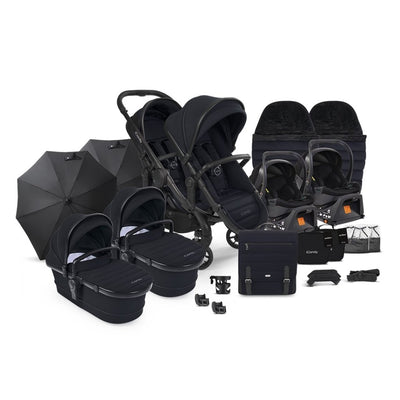 Bambinista - ICANDY - Travel - ICANDY Peach 7 Twin Complete Bundle - Black Edition