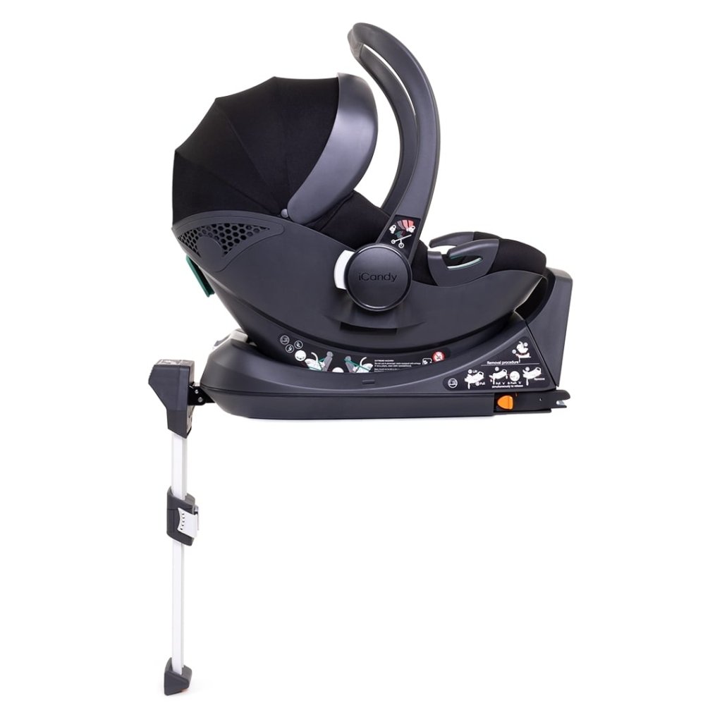 Bambinista - ICANDY - Travel - ICANDY Peach 7 Twin Pushchair and Carrycot Combo Set - Black Edition