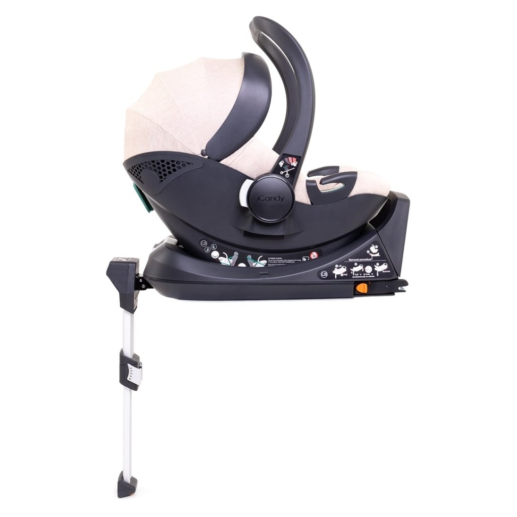 Bambinista - ICANDY - Travel - ICANDY Peach 7 Twin Pushchair and Carrycot Combo Set - Blonde (Biscotti)