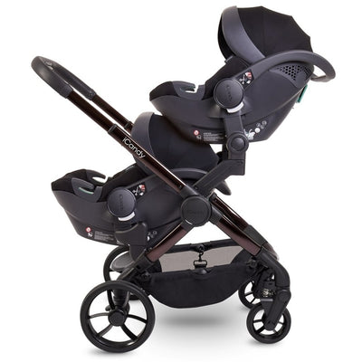 Bambinista - ICANDY - Travel - ICANDY Peach 7 Twin Pushchair and Carrycot Combo Set - Coco