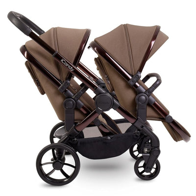 Bambinista - ICANDY - Travel - ICANDY Peach 7 Twin Pushchair and Carrycot Combo Set - Coco