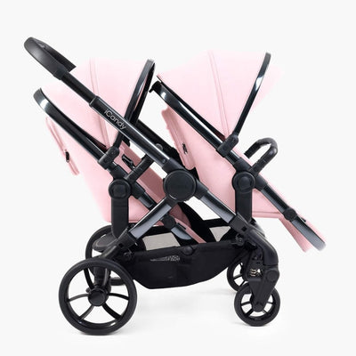 Bambinista-ICANDY-Travel-ICANDY Peach 7 Twin Pushchair and Carrycot Combo Set - Phantom (Blush)