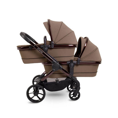 Bambinista - ICANDY - Travel - ICANDY Peach 7 Twin Pushchair Bundle With 2 x Cocoon Car Seat & Base - Coco