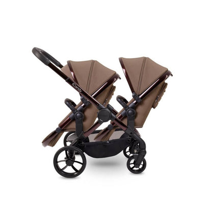 Bambinista - ICANDY - Travel - ICANDY Peach 7 Twin Pushchair Bundle With 2 x Cocoon Car Seat & Base - Coco