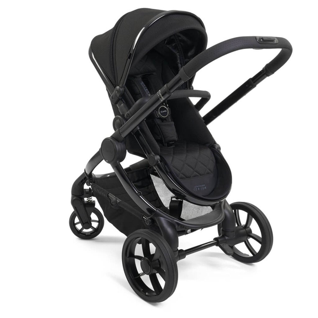 Bambinista - ICANDY - Travel - iCANDYPeach 7 Designer Collection Cerium Pushchair & Carrycot Combo - Black