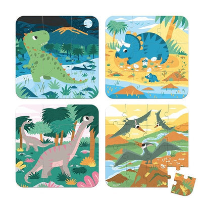 Bambinista - JANOD - Toys - JANOD 4 Puzzles Dinosaurs