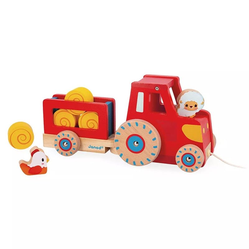 Bambinista - JANOD - Toys - JANOD Farm - Pull Along Tractor