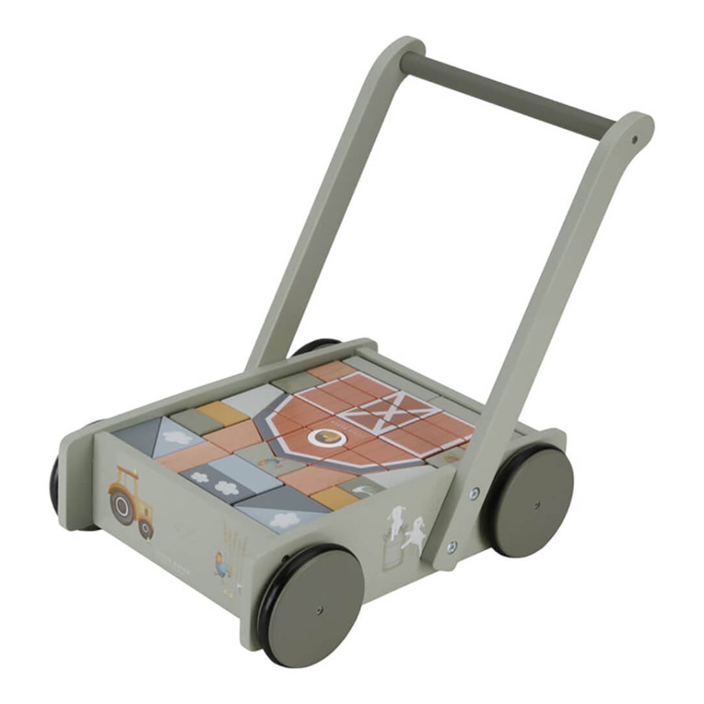 Bambinista - LITTLE DUTCH - LITTLE DUTCH Block Trolley FSC - Little Farm