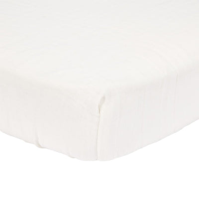 Bambinista - LITTLE DUTCH - LITTLE DUTCH Fitted Bassinet Sheet Muslin - Soft White