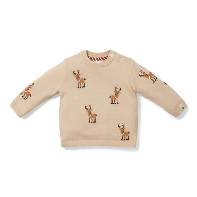 Bambinista - LITTLE DUTCH - LITTLE DUTCH Knitted Christmas Sweater - Reindeers