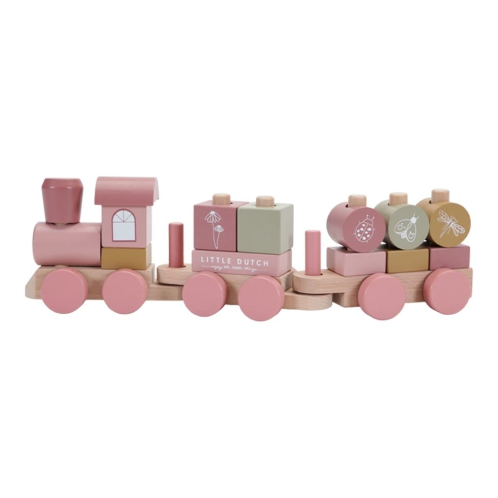 Bambinista - LITTLE DUTCH - Toys - LITTLE DUTCH Stacking Train FSC - Wild Flowers