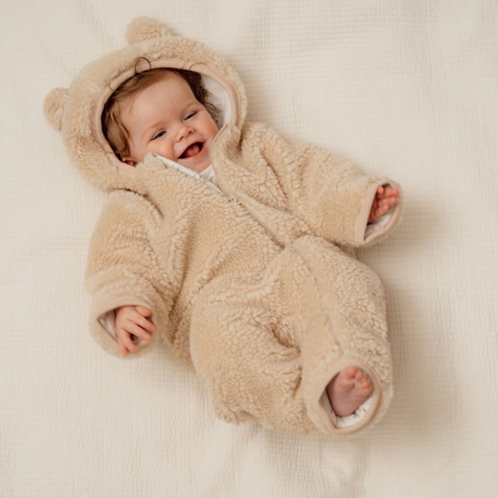 Bambinista - LITTLE DUTCH - One Piece - LITTLE DUTCH Teddy One Piece Suit Baby Bunny - Sand