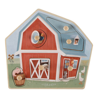 Bambinista - LITTLE DUTCH - LITTLE DUTCH Wooden Puzzle FSC - Little Farm