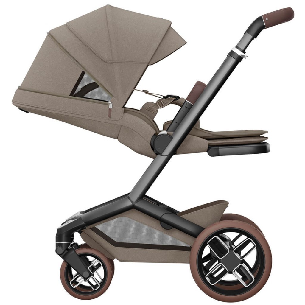 Bambinista - MAXI COSI - Travel - MAXI COSI Fame 10 Piece 360 PRO2 Pushchair Premium Travel System - Twillic Truffle (Brown Wheels)