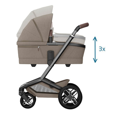 Bambinista - MAXI COSI - Travel - MAXI COSI FAME 10 Piece Premium Travel System with FamilyFix 360 Pro2 - Twilic Truffle (Black Wheel)