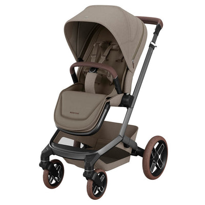 Bambinista - MAXI COSI - Travel - MAXI COSI FAME 10 Piece Premium Travel System with FamilyFix 360 Pro2 - Twilic Truffle (Brown Wheel)