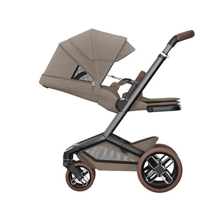 Bambinista - MAXI COSI - Travel - MAXI COSI FAME 10 Piece Premium Travel System with FamilyFix 360 Pro2 - Twilic Truffle (Brown Wheel)