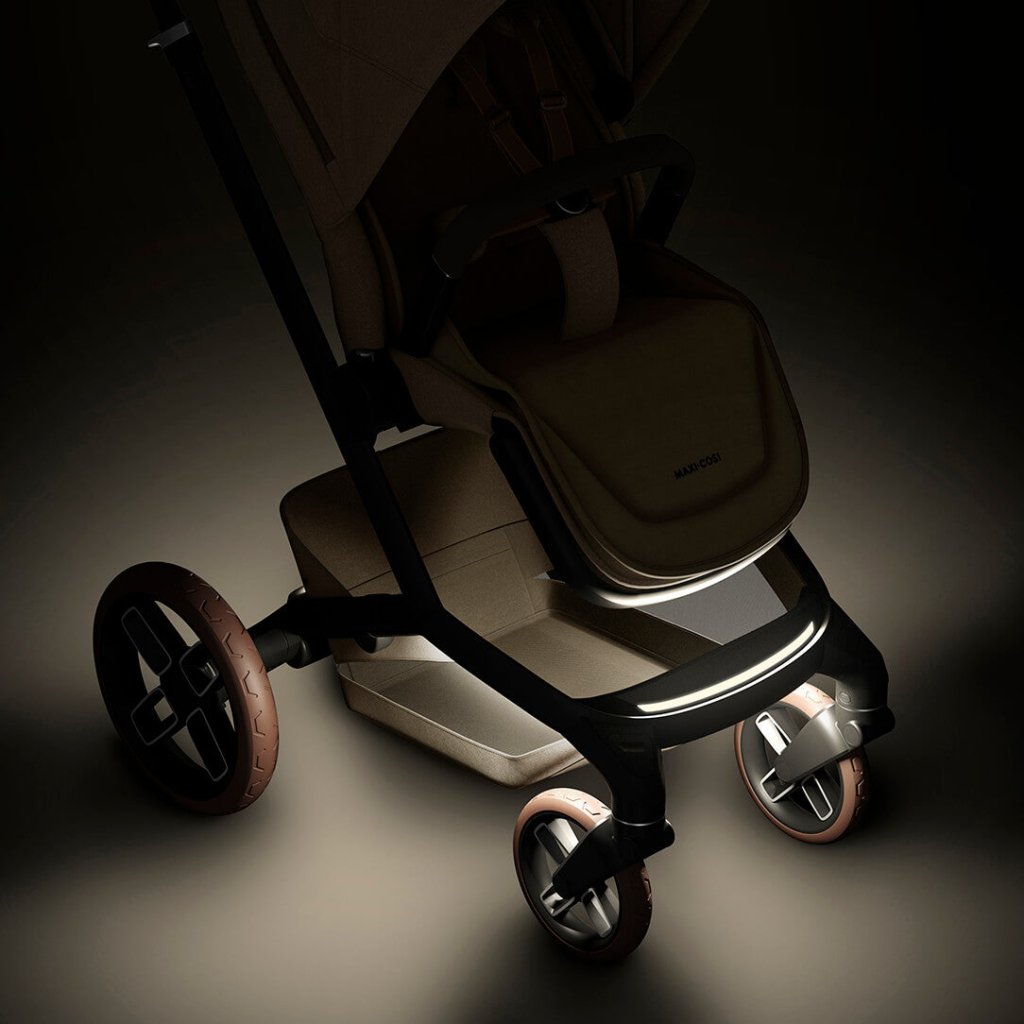 Bambinista - MAXI COSI - Travel - MAXI COSI FAME 10 Piece Premium Travel System with FamilyFix 360 Pro2 - Twilic Truffle (Brown Wheel)