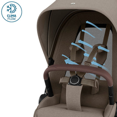 Bambinista - MAXI COSI - Travel - MAXI COSI FAME 10 Piece Premium Travel System with FamilyFix 360 Pro2 - Twilic Truffle (Brown Wheel)