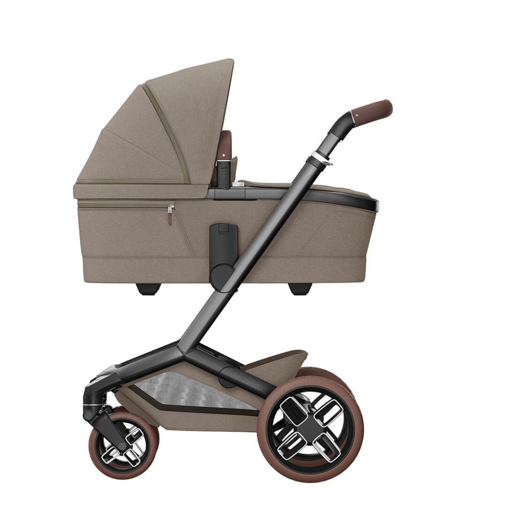 Bambinista - MAXI COSI - Travel - MAXI COSI FAME 10 Piece Premium Travel System with FamilyFix 360 Pro2 - Twilic Truffle (Brown Wheel)