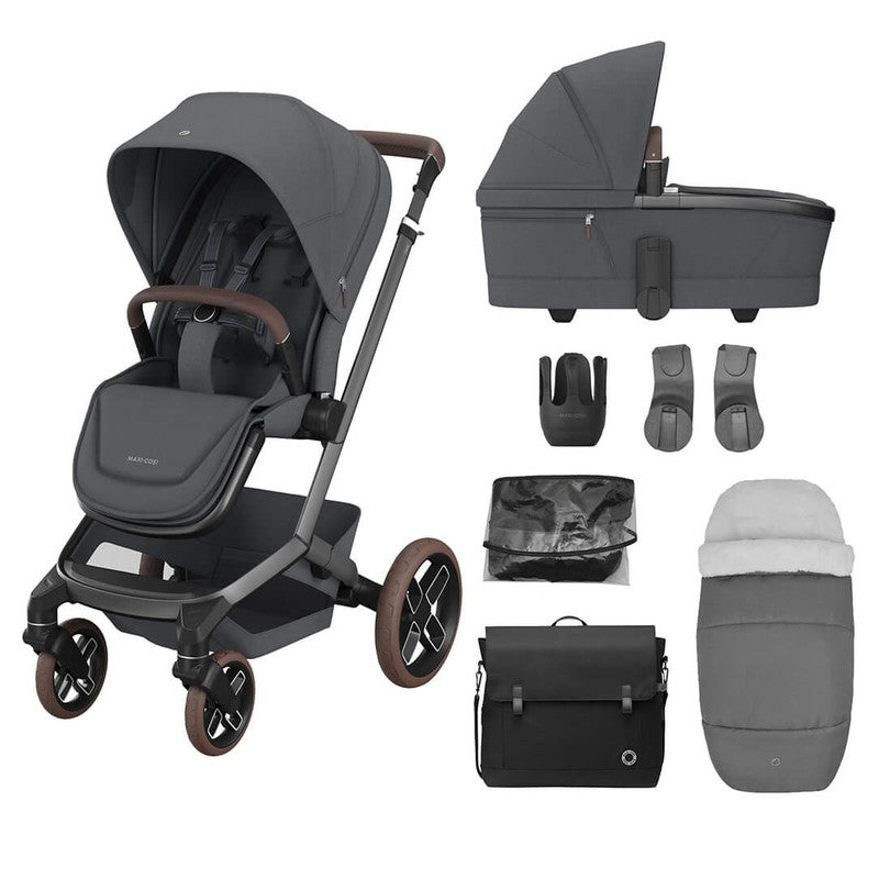 Bambinista - MAXI COSI - Travel - Maxi - Cosi FAME 7 Piece Essential Travel System - Twillic Graphite