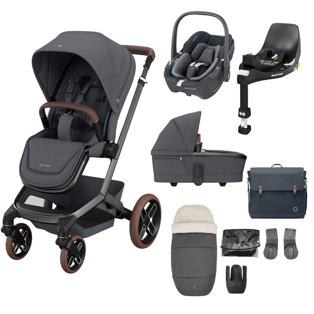 Bambinista - MAXI COSI - Travel - MAXI COSI FAME 9 Piece Complete Travel System - Twillic Graphite