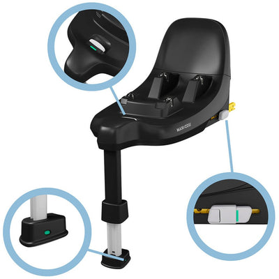 Bambinista - MAXI COSI - Travel - MAXI COSI KIT Pebble S with Familyfix Base Car Seat - Tonal Black