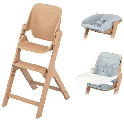 Bambinista - MAXI COSI - Furniture - MAXI COSI Nesta Complete Bundle Kit High Chair with Newborn, Baby & Toddler Kit - Natural