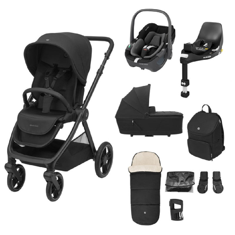 Bambinista - MAXI COSI - Travel - Maxi - Cosi Oxford 9pc Complete 360 Travel System - Black