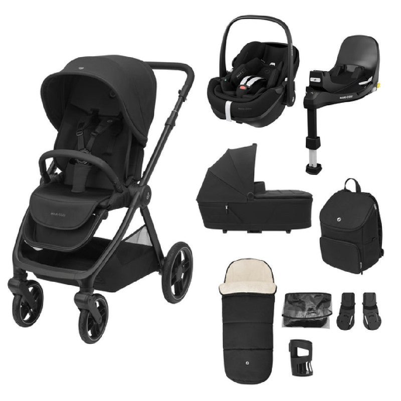 Bambinista - MAXI COSI - Travel - Maxi - Cosi Oxford 9pc Premium 360 Pro2 Travel System - Black