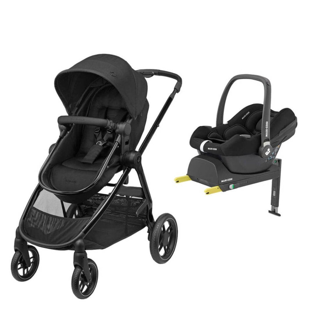 Bambinista - MAXI COSI - Travel - MAXI COSI Zelia3 Luxe Cabriofix i - Size & Base Travel System - Twillic Black