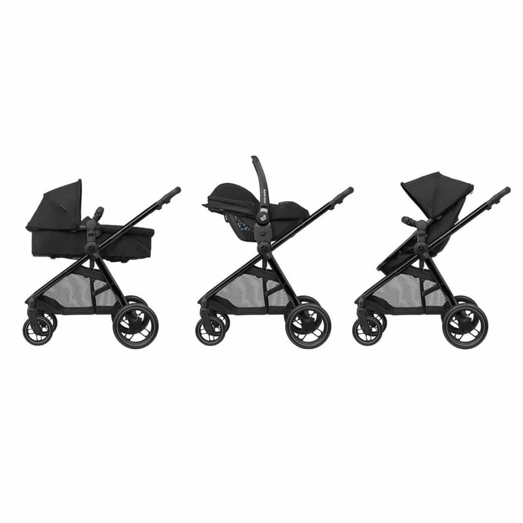 Bambinista - MAXI COSI - Travel - MAXI COSI Zelia3 Luxe Cabriofix i - Size & Base Travel System - Twillic Black