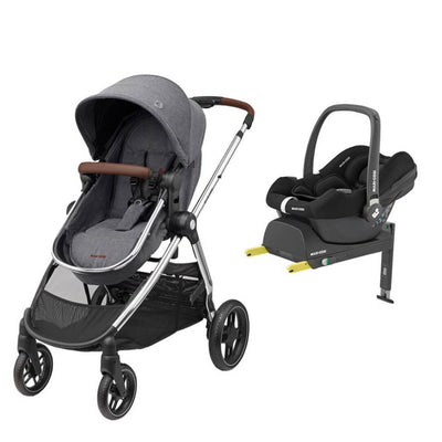 Bambinista - MAXI COSI - Travel - MAXI COSI Zelia3 Luxe Cabriofix i - Size & Base Travel System - Twillic Grey