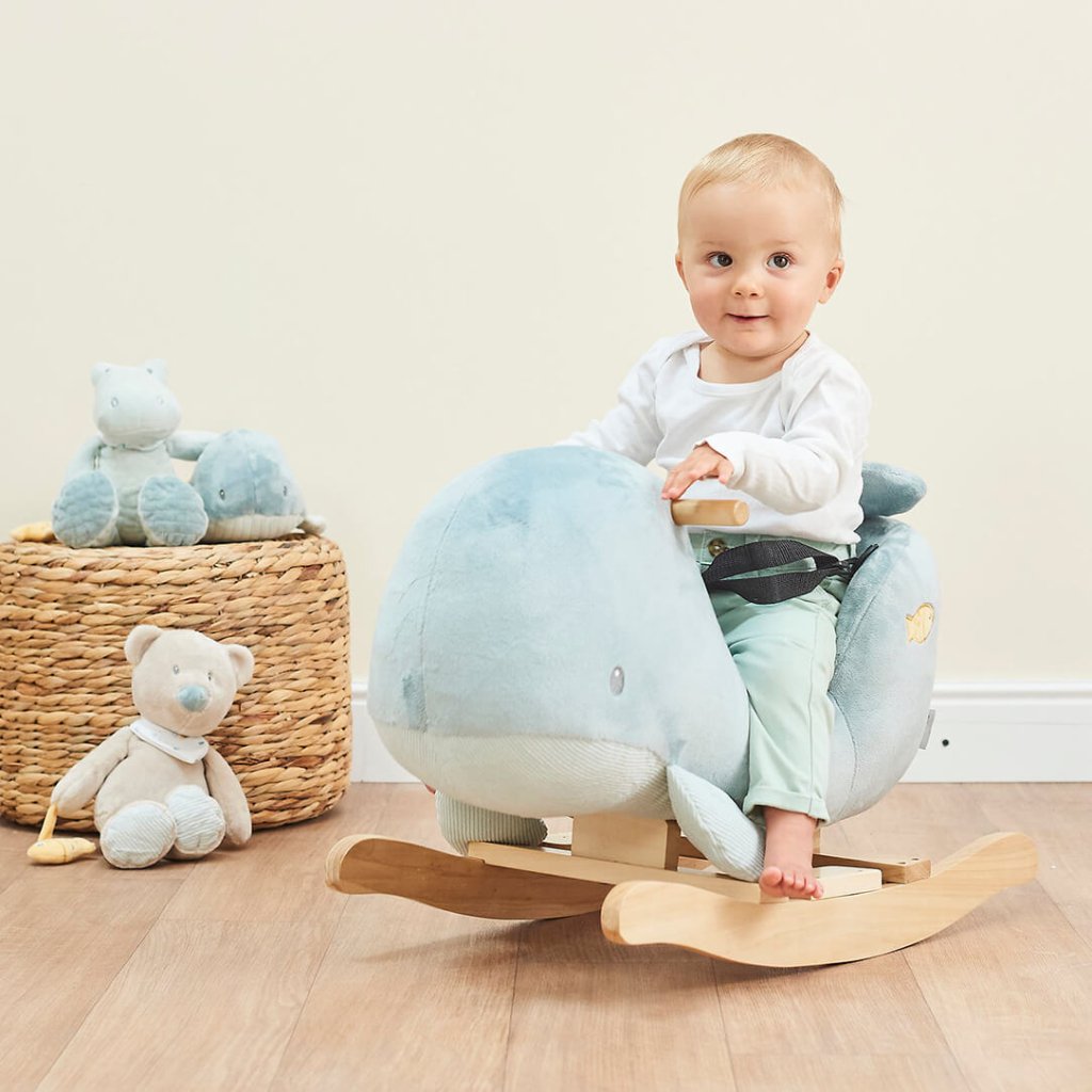 Bambinista - NATTOU - Toys - NATTOU Rocker Sally the Whale - Marble Green