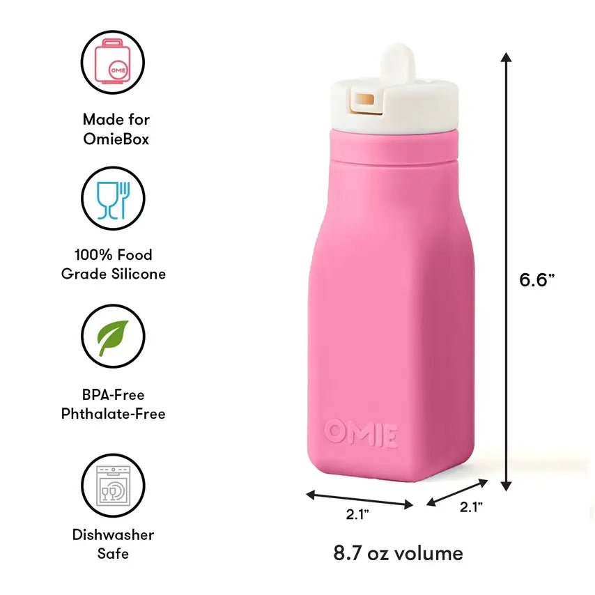 Bambinista - OMIELIFE - OMIE Bottle Silicone Kids Water Bottle Pink