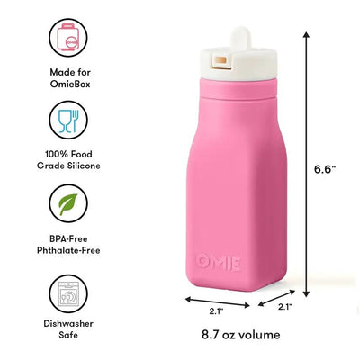 Bambinista - OMIELIFE - OMIE Bottle Silicone Kids Water Bottle Pink