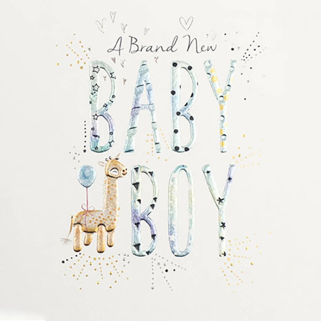 Bambinista - PAPERLINK - Gift Cards - PAPERLINK Baby Boy Birth Congrats Card