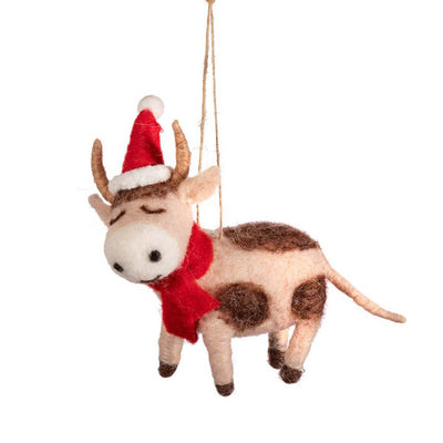 Bambinista - SASS AND BELLE - Decor - SASS AND BELLE Festive Cow Felt Decoration