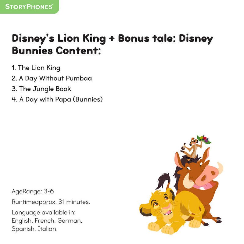 Bambinista-STORYPHONES-Toys-STORYPHONES Disney "Magical Tales" - Lion King