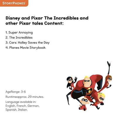 Bambinista-STORYPHONES-Toys-STORYPHONES Disney "Magical Tales" - Pixar Incl Incredibles