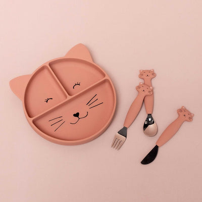 Bambinista - TRIXIE - Tableware - TRIXIE Silicone cutlery set 3 - pack - Mrs. Cat