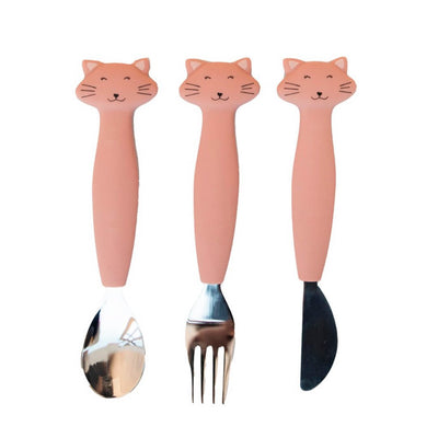 Bambinista - TRIXIE - Tableware - TRIXIE Silicone cutlery set 3 - pack - Mrs. Cat