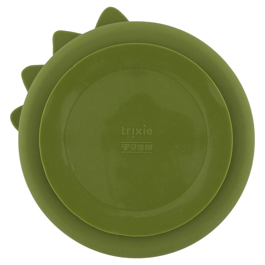 Bambinista - TRIXIE - Tableware - TRIXIE Silicone divided suction plate - Mr. Dino