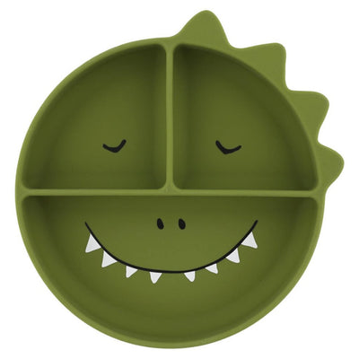 Bambinista - TRIXIE - Tableware - TRIXIE Silicone divided suction plate - Mr. Dino