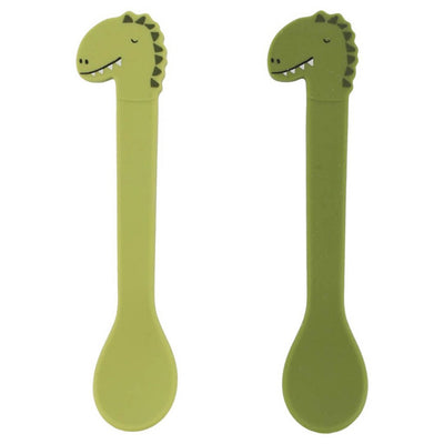 Bambinista - TRIXIE - Tableware - TRIXIE Silicone spoon 2 - pack - Mr. Dino