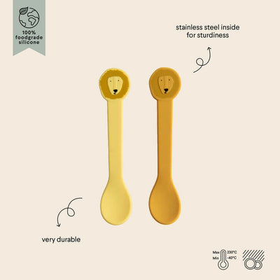 Bambinista - TRIXIE - Tableware - TRIXIE Silicone spoon 2 - pack - Mr. Lion