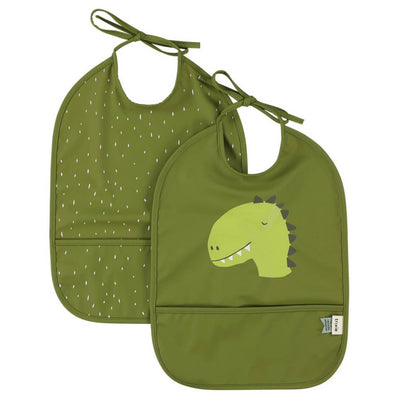 Bambinista - TRIXIE - Tableware - TRIXIE Waterproof bib 2 - pack - Mr. Dino