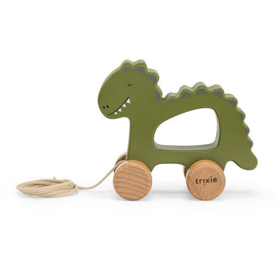 Bambinista - TRIXIE - Toys - TRIXIE Wooden pull along toy - Mr. Dino