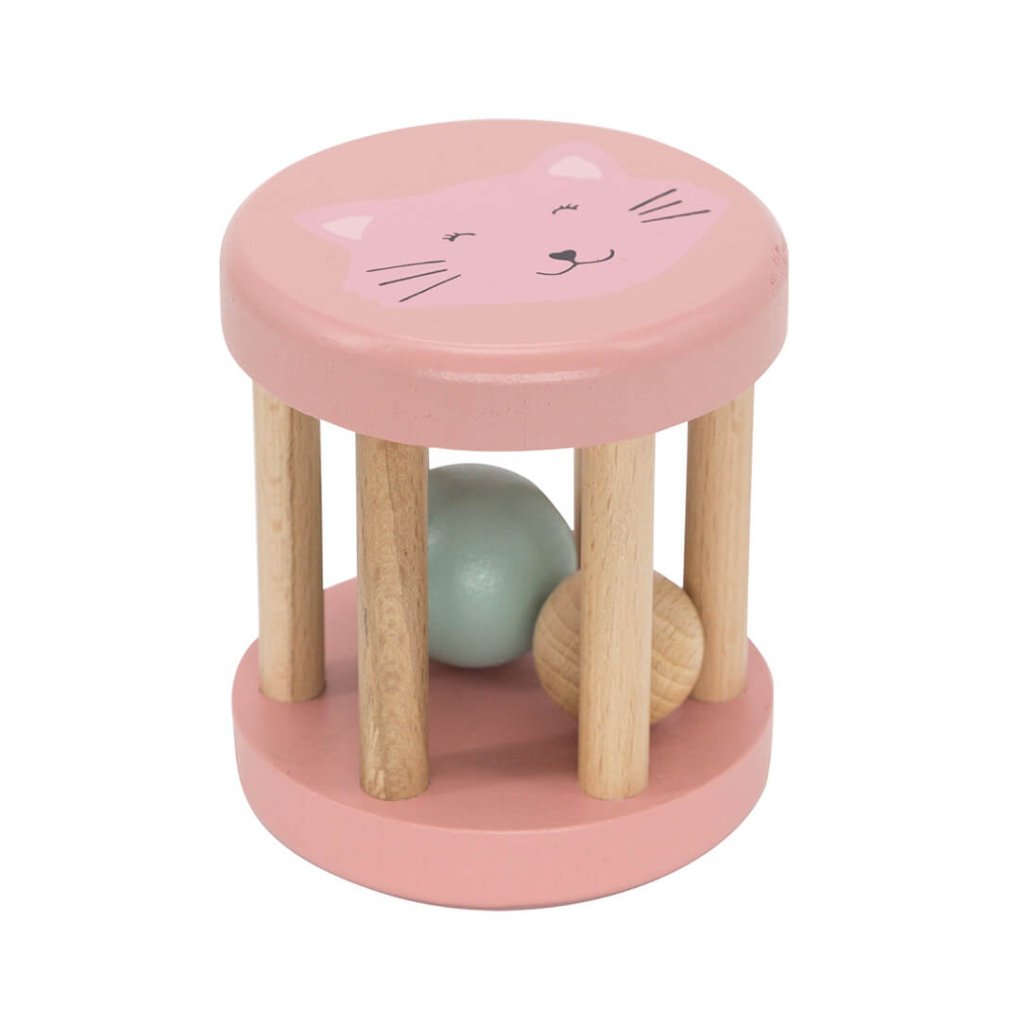 Bambinista - TRIXIE - Toys - TRIXIE Wooden rolling rattle - Mrs. Cat